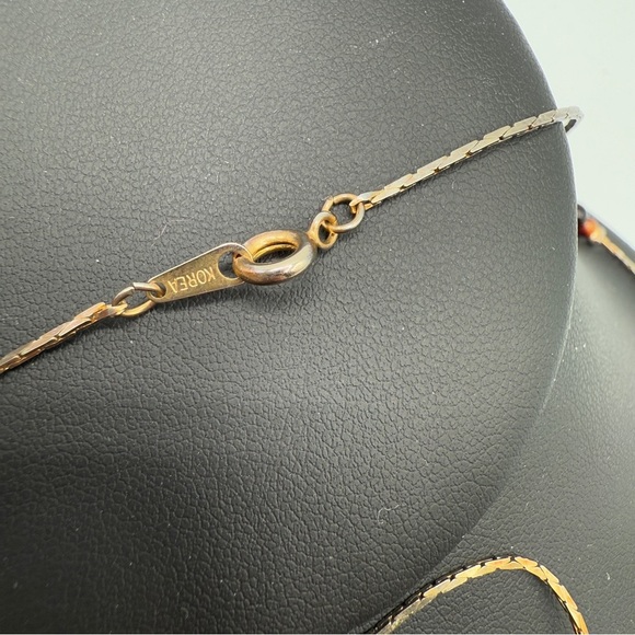 Korea 1960s Elegant Gold and Brown Beaded Necklace - Picture 14 of 14